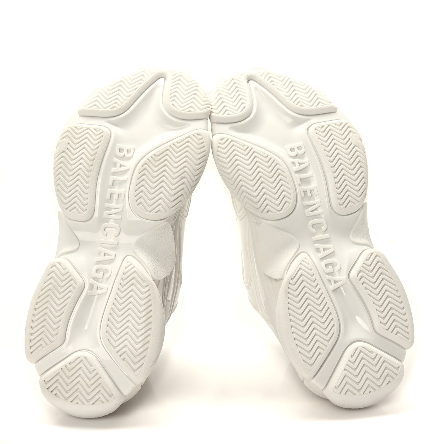 Rubber Monocolor Womens Triple S Sneakers 39 White