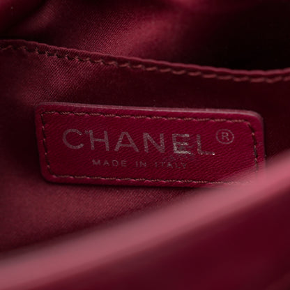 Chanel Lambskin Quilted Accordion Flap Burgundy 7 of 16