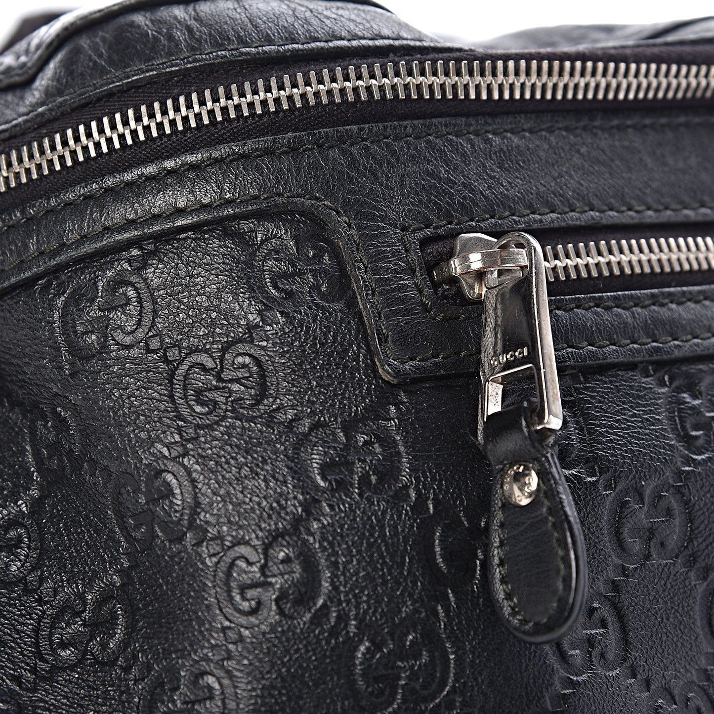 Guccissima Web Belt Bag Black