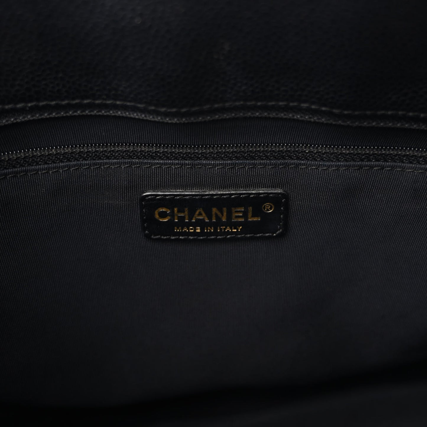 Caviar Quilted Grand Shopping Tote GST Black