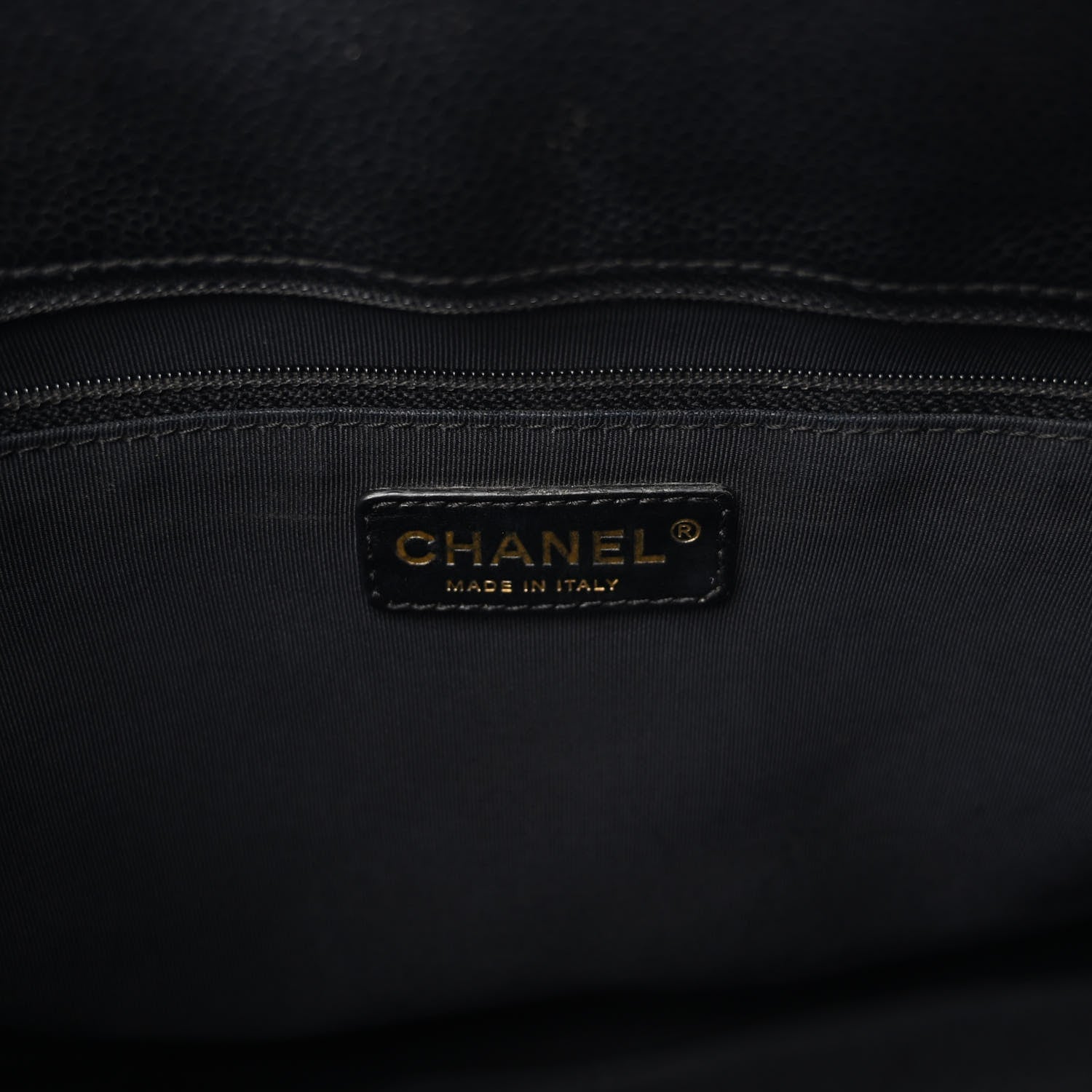 Chanel Caviar Quilted Grand Shopping Tote GST Black 7 of 10