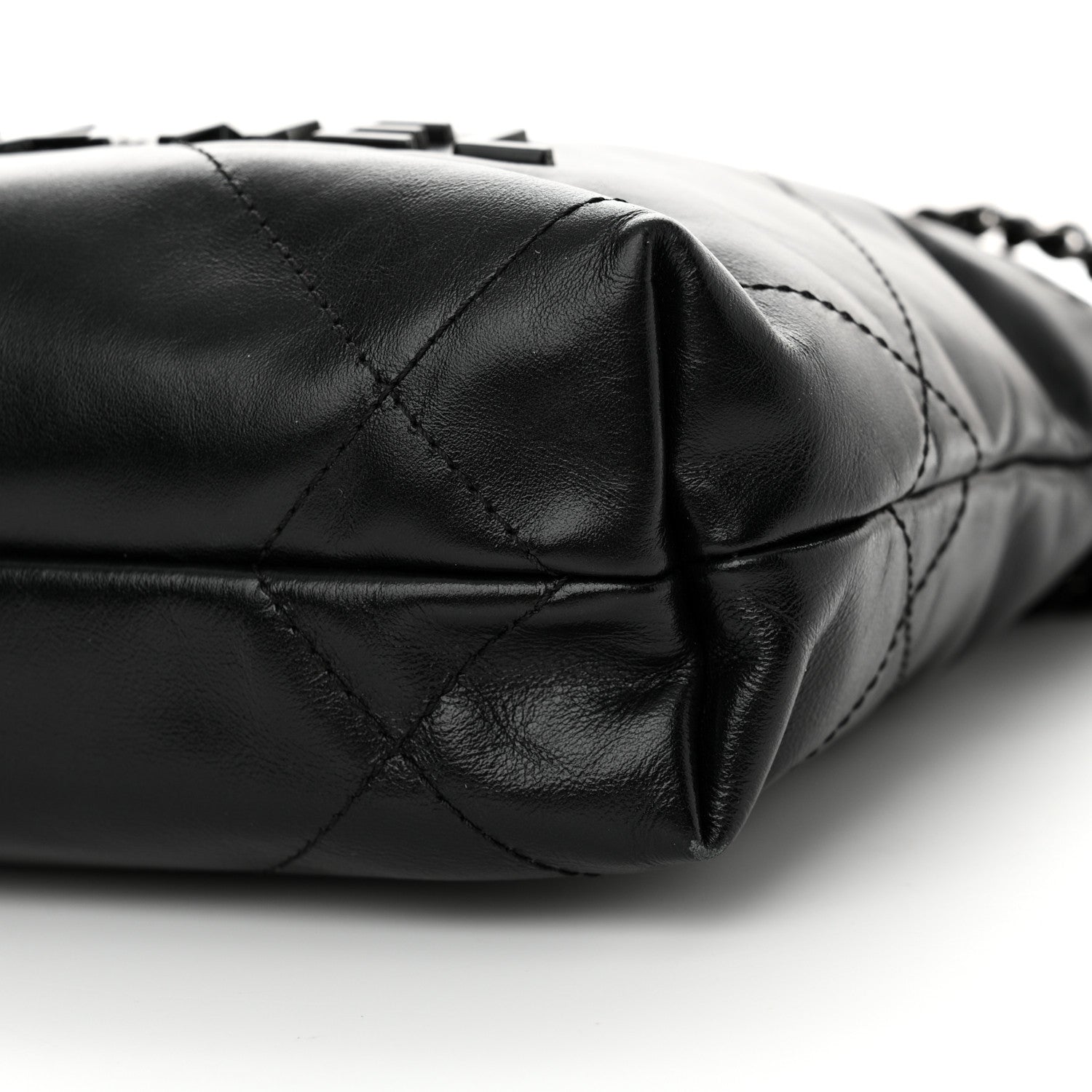 Chanel Shiny Calfskin Quilted Mini Chanel 22 So Black 10 of 11