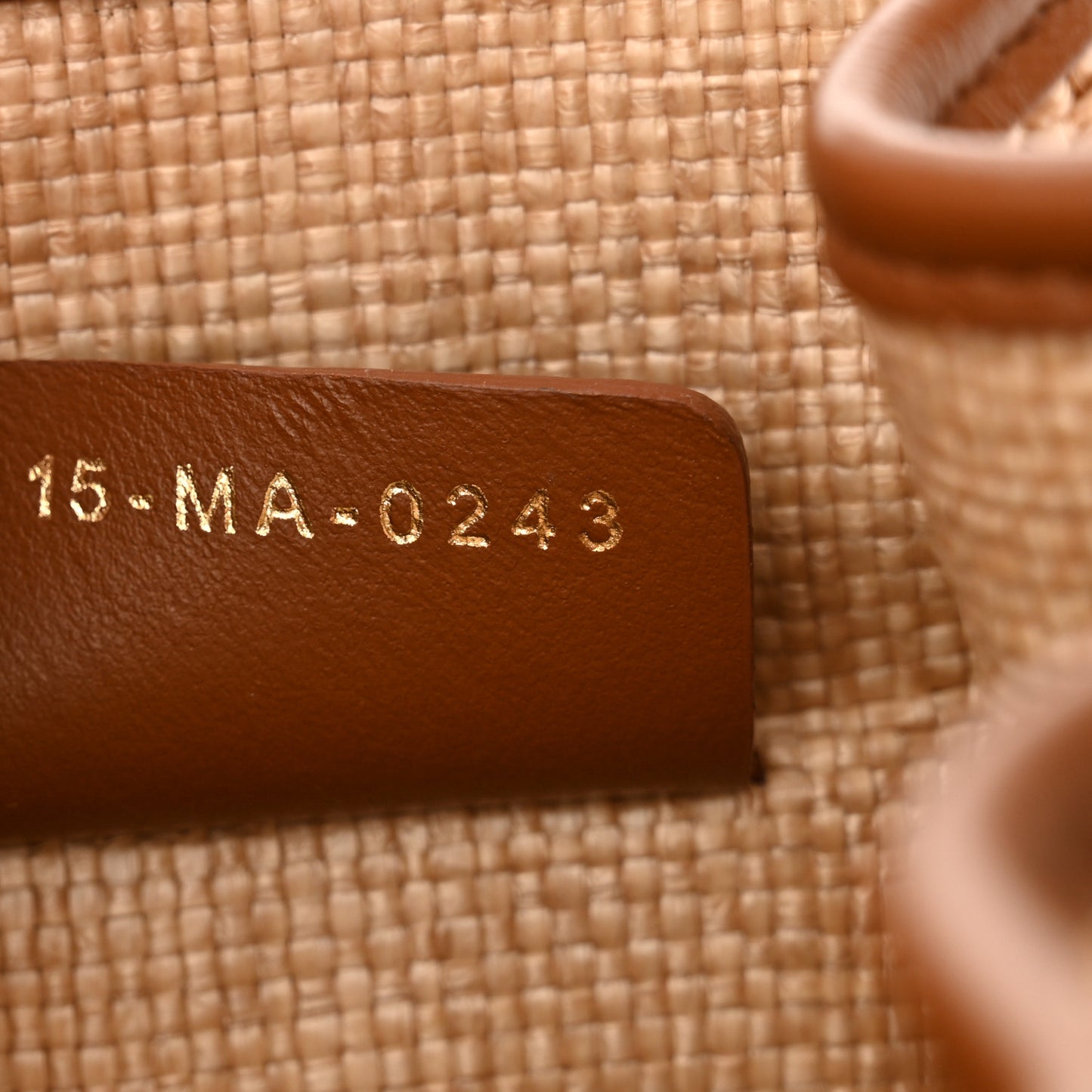 Raffia Calfskin Cannage Small C'est Dior Cannage Bucket Bag Natural