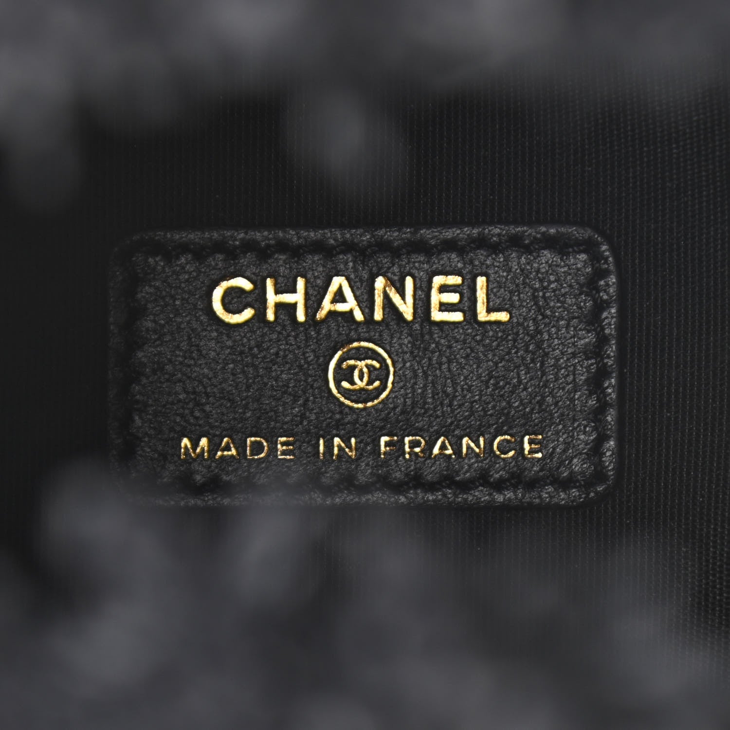 Chanel Denim Quilted Mood Mini Bucket With Chain Black Multicolor 5 of 10