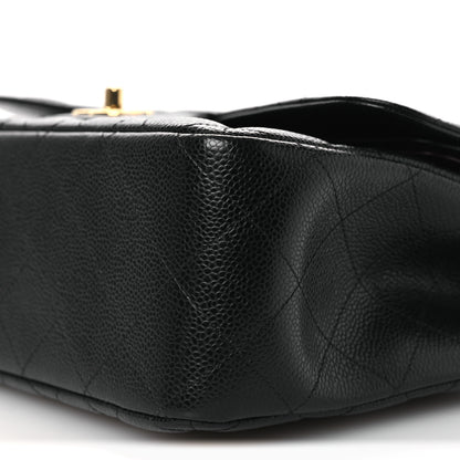 Chanel Caviar Quilted Jumbo Double Flap Black 10 of 13