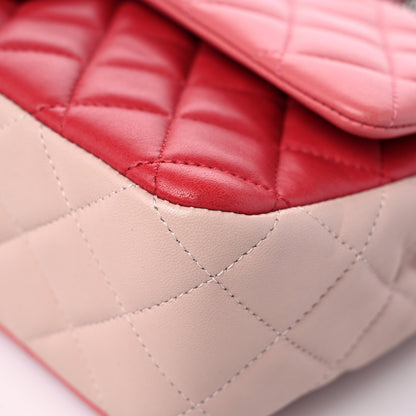 Chanel Lambskin Quilted Tri-Color Medium Valentine Charms Single Flap Pink 9 of 14