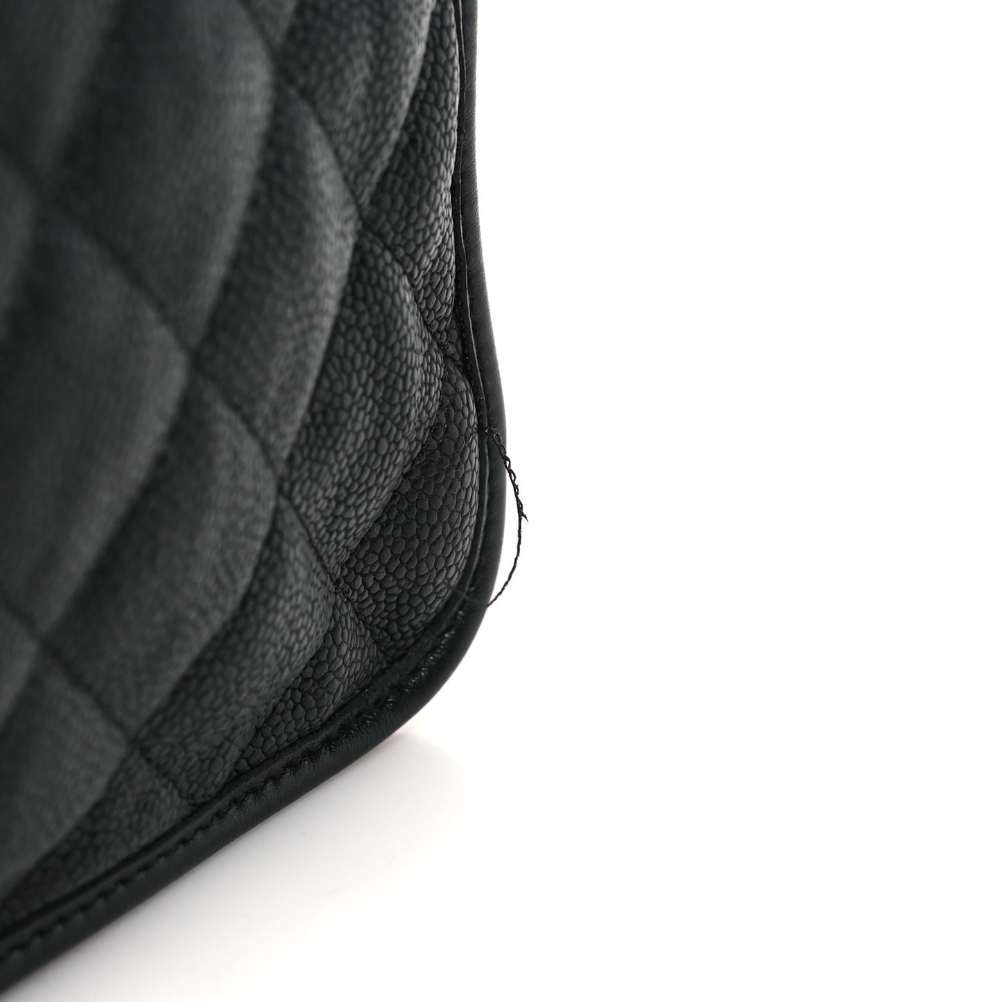 Caviar Quilted Medium French Riviera Flap Black