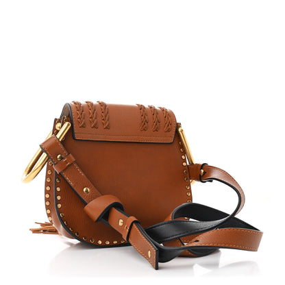 Chloe Calfskin Braided Mini Hudson Shoulder Bag Caramel 3 of 10