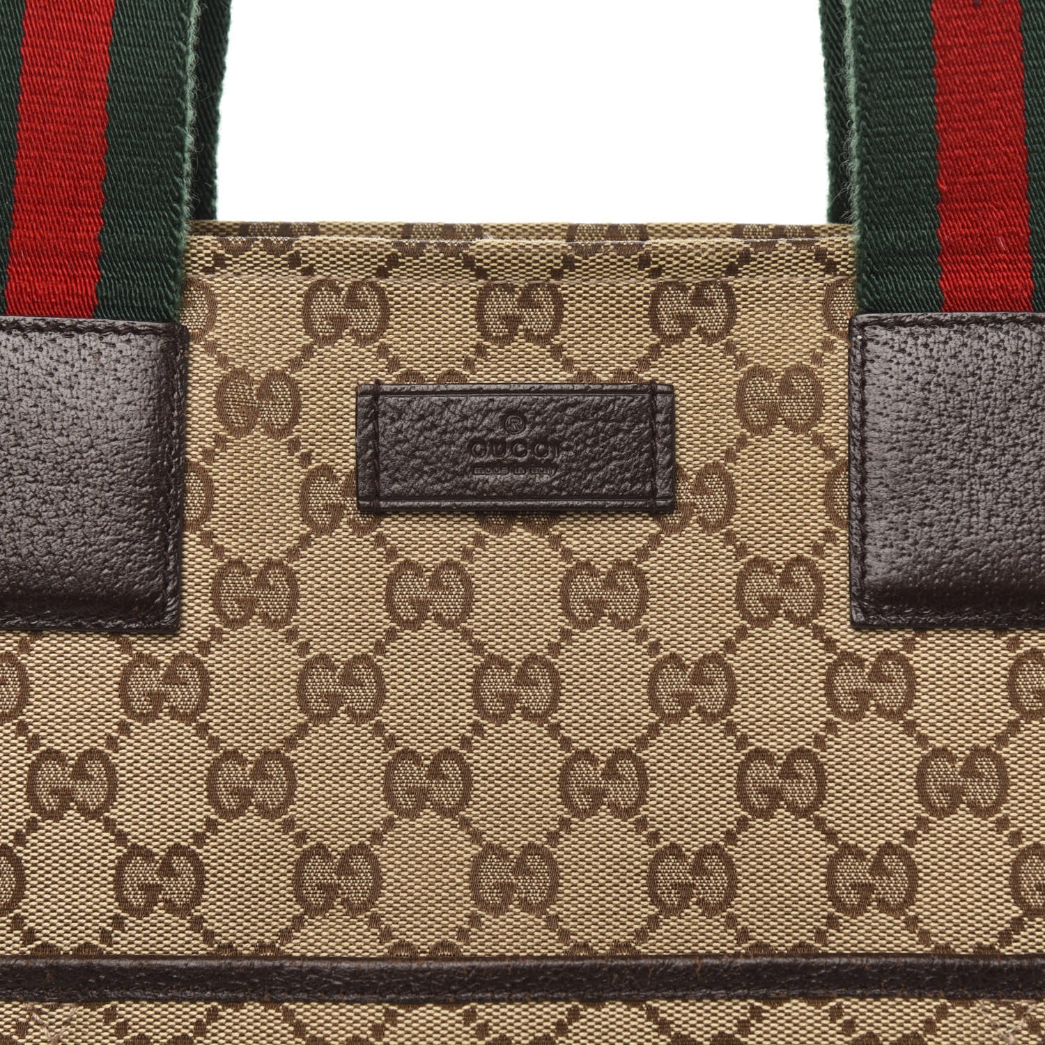 Gucci Monogram Web Large Diaper Tote Brown 12 of 12