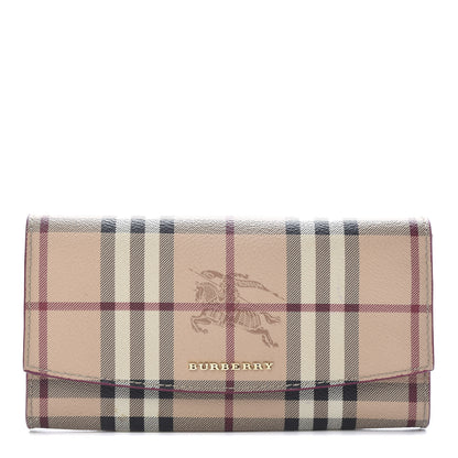 Burberry Haymarket Check Halton Wallet Pink 1 of 11