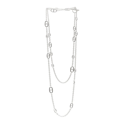 Hermes Sterling Silver Farandole Necklace 160 3 of 6