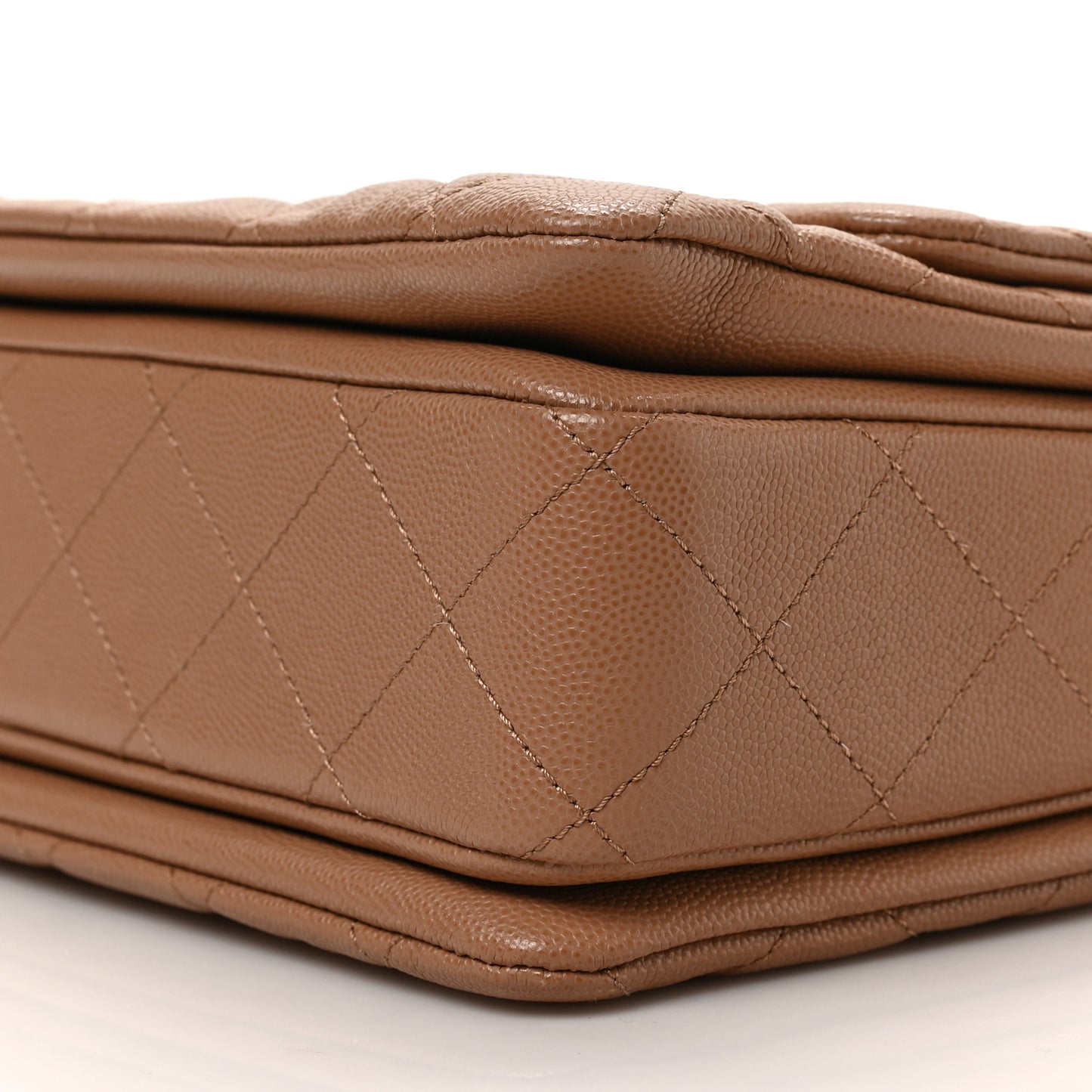 Caviar Quilted Coco First Flap Beige