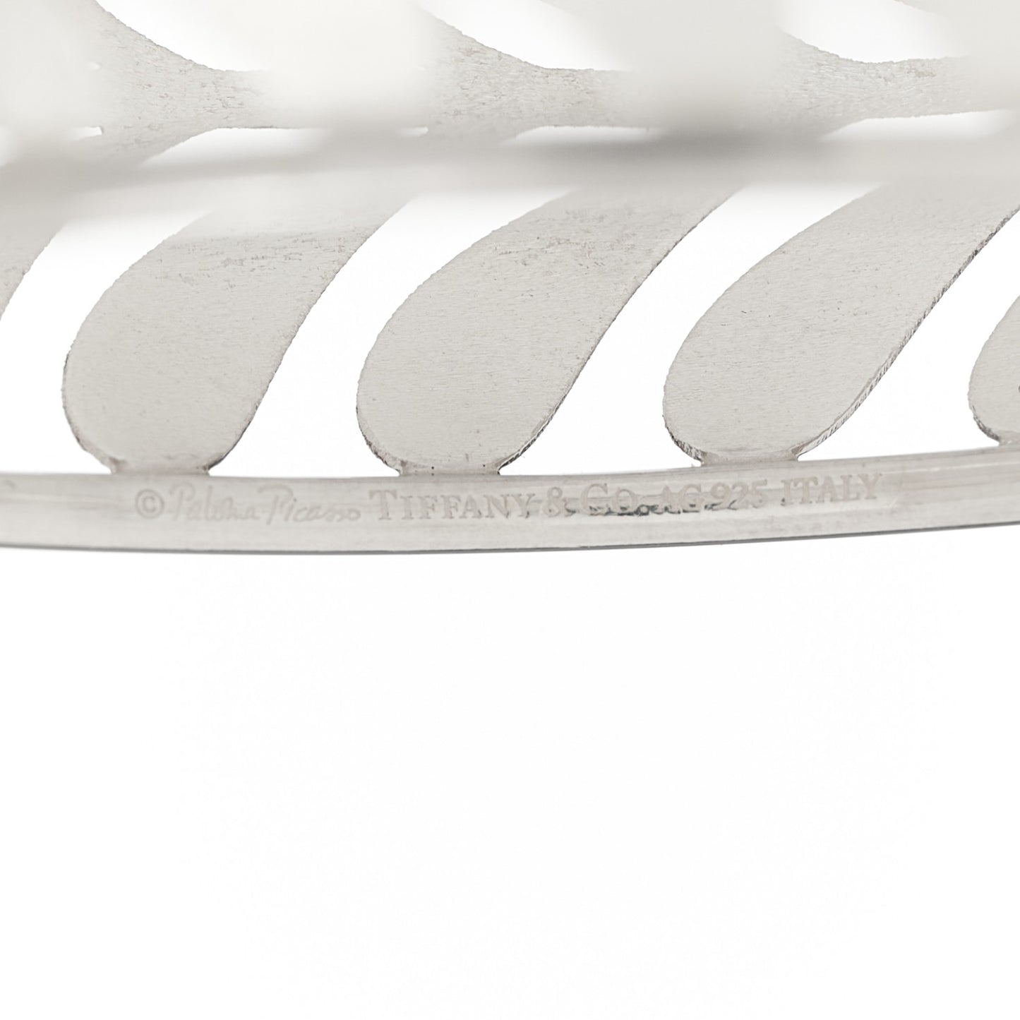 Sterling Silver Villa Paloma Palm Bangle Bracelet