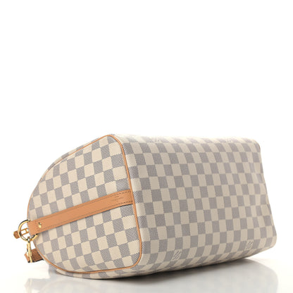 Louis Vuitton Damier Azur Braided Speedy Bandouliere 30 Blue 3 of 4