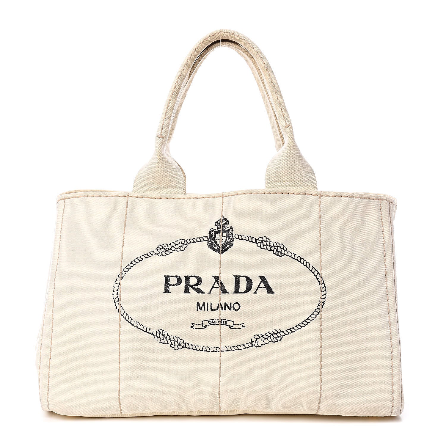 Prada Canapa Logo Tote Grezzo 1 of 10