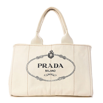 Prada Canapa Logo Tote Grezzo 1 of 10