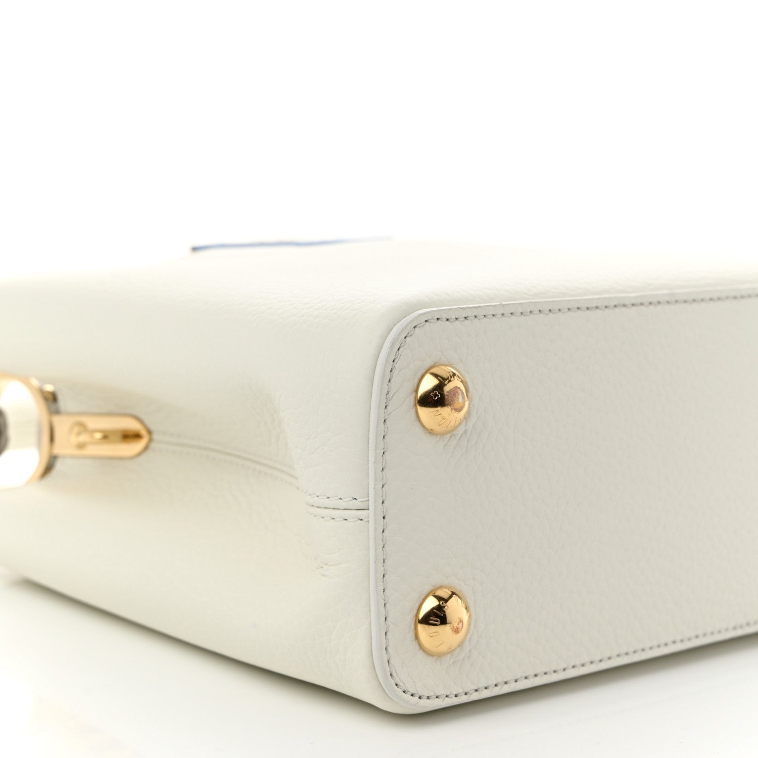 Louis Vuitton Taurillon Tile Capucines BB Snow White Provence Blue 8 of 9