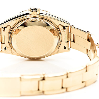 Rolex 18K Yellow Gold 26mm Oyster Perpetual Datejust Watch Champagne 69138 5 of 7
