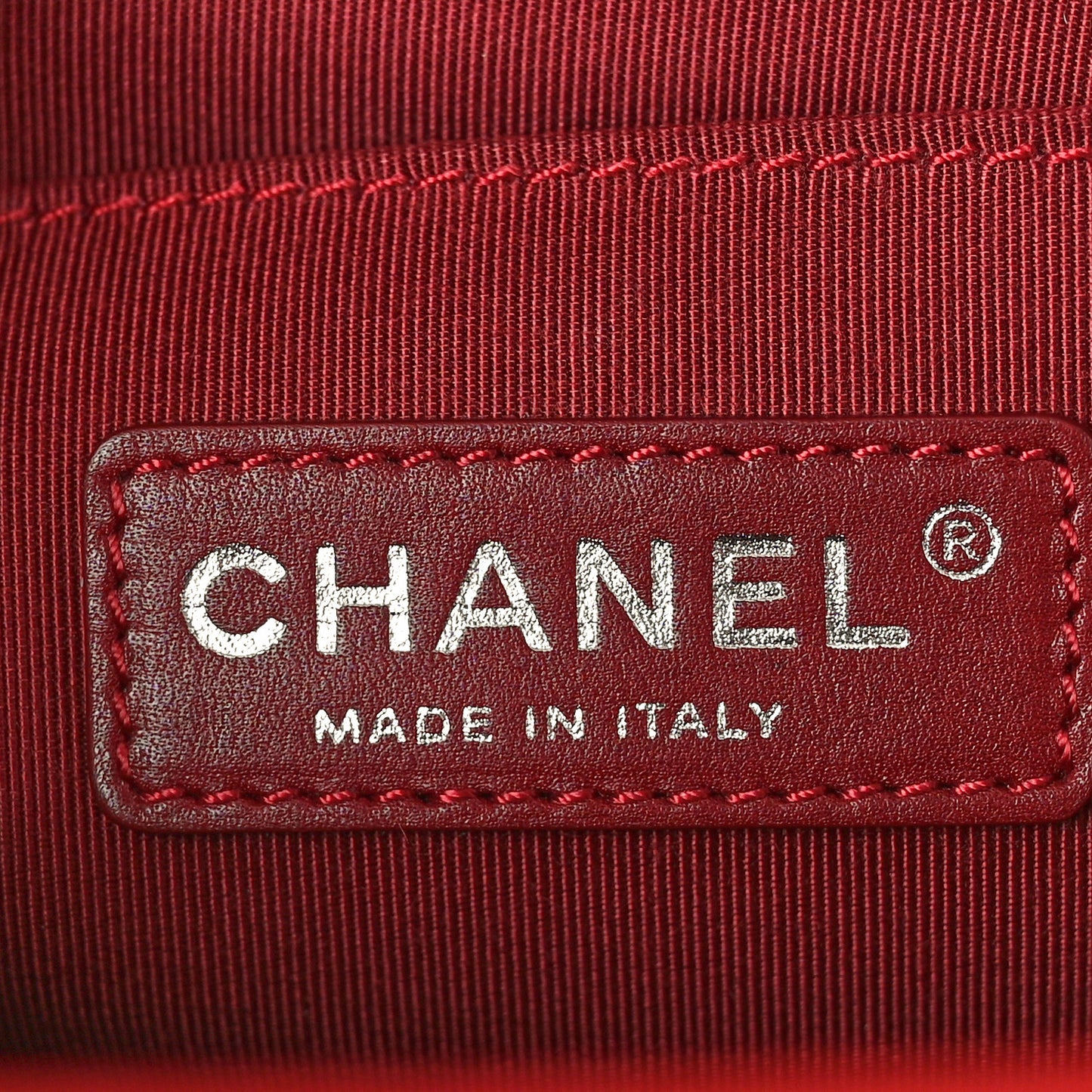 Lambskin Quilted Medium Boy Flap Red