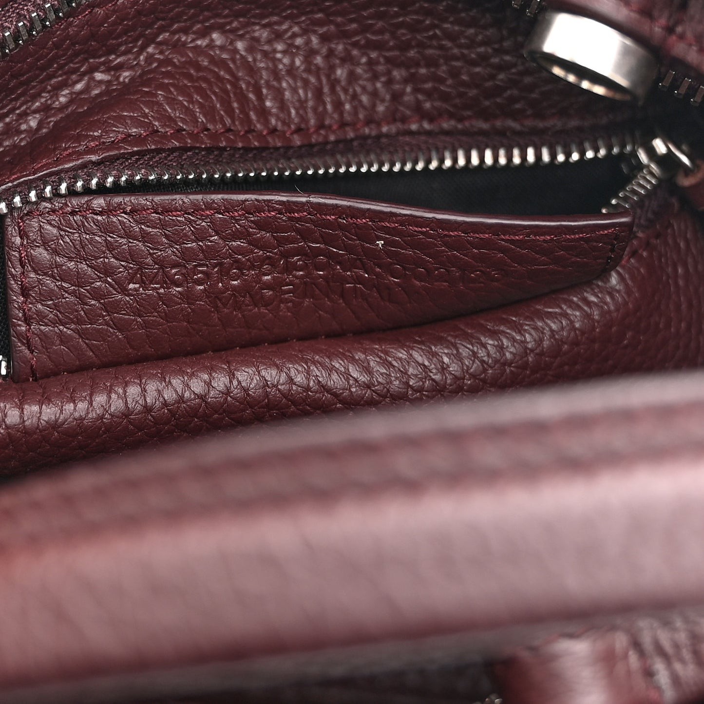 Veau Grana Perforated Blackout Hardware S City Rouge Acajou