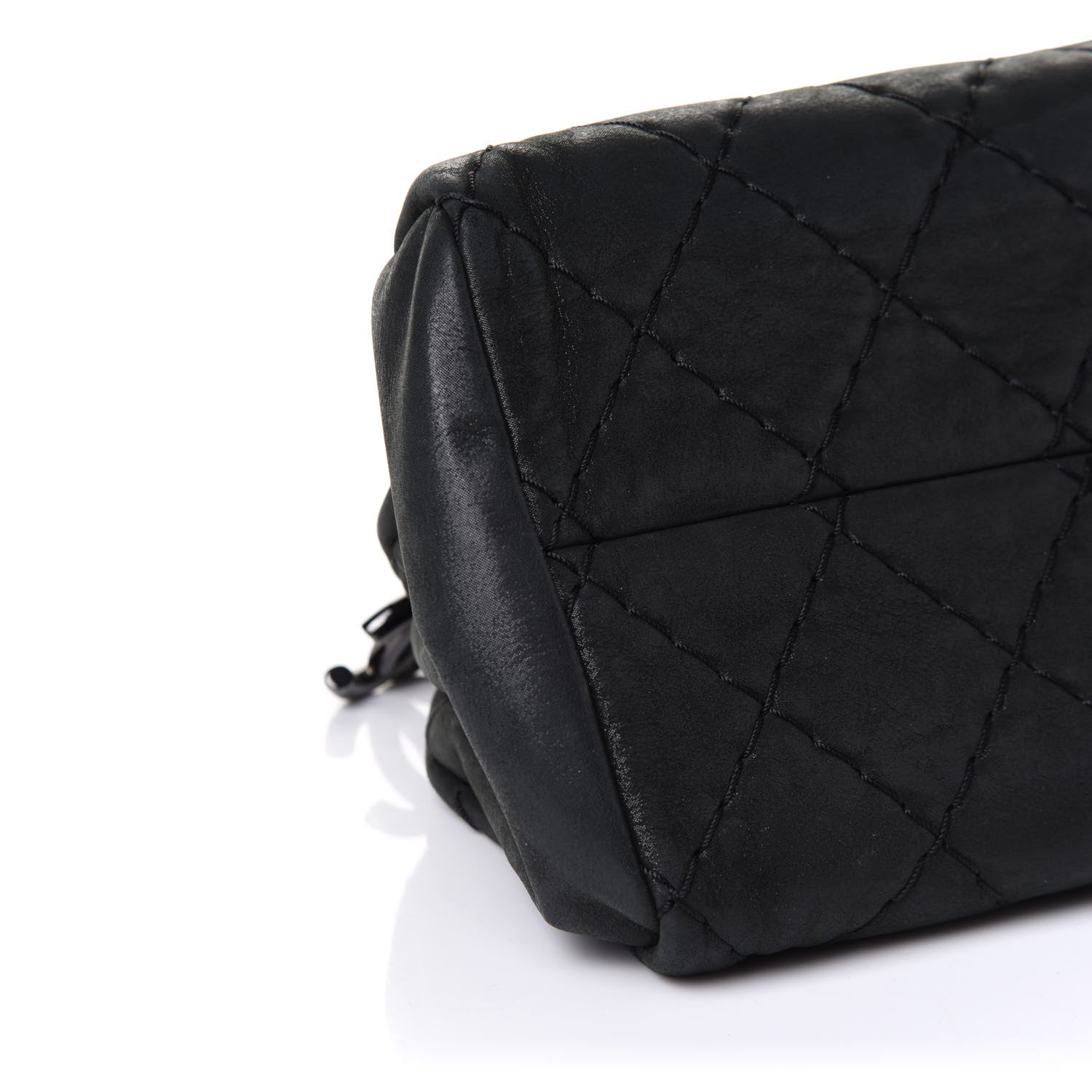 Chanel Aged Calfskin Medium Just Mademoiselle Bowling Bag Black 9 of 10