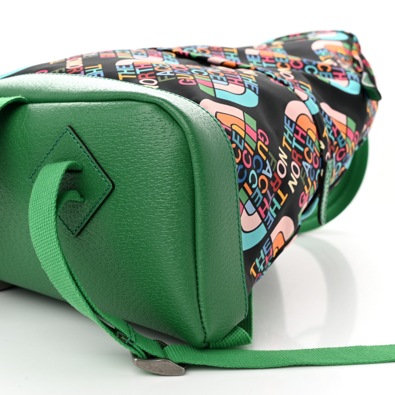 Gucci X THE NORTH FACE Econyl Nylon Medium Backpack Black Multicolor 11 of 15