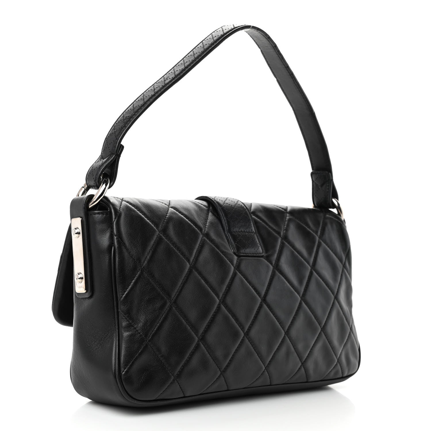 Chanel Lambskin Quilted Shoulder Bag Black 2 of 4