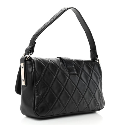 Chanel Lambskin Quilted Shoulder Bag Black 2 of 4
