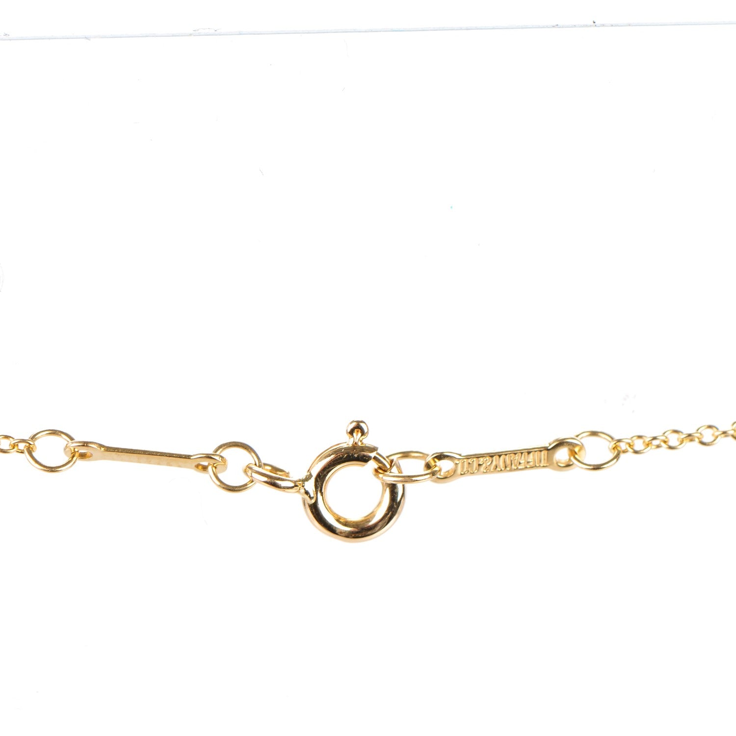 Tiffany 18K Yellow Gold Diamond Elsa Peretti Cross Pendant Necklace 3 of 6