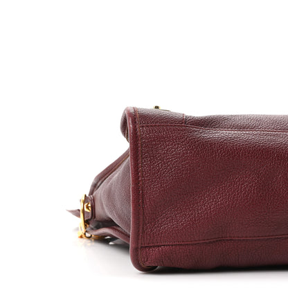 Balenciaga Chevre Gold Metallic Edge Hardware City Bordeaux 9 of 10