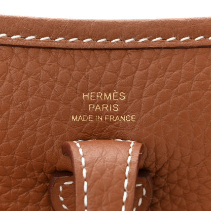 Hermes Taurillon Clemence Evelyne TPM Gold 6 of 11