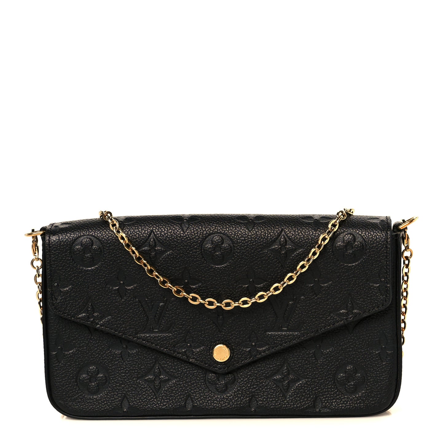Empreinte Pochette Felicie Chain Wallet Black