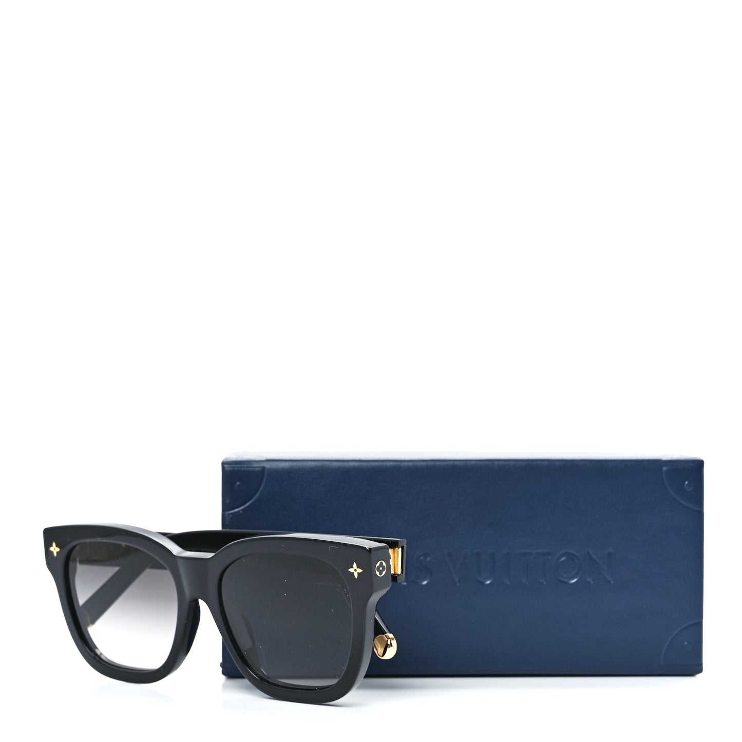 Acetate My Monogram Square Sunglasses Z1523E Black