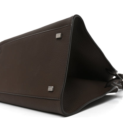 The Row Matte Grained Calfskin Soft Margaux 12 Deep Brown 9 of 9