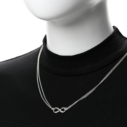 Tiffany Sterling Silver Infinity Pendant Necklace 2 of 5