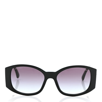 Chanel Acetate CC Logo Sunglasses 5450 Black 2 of 8