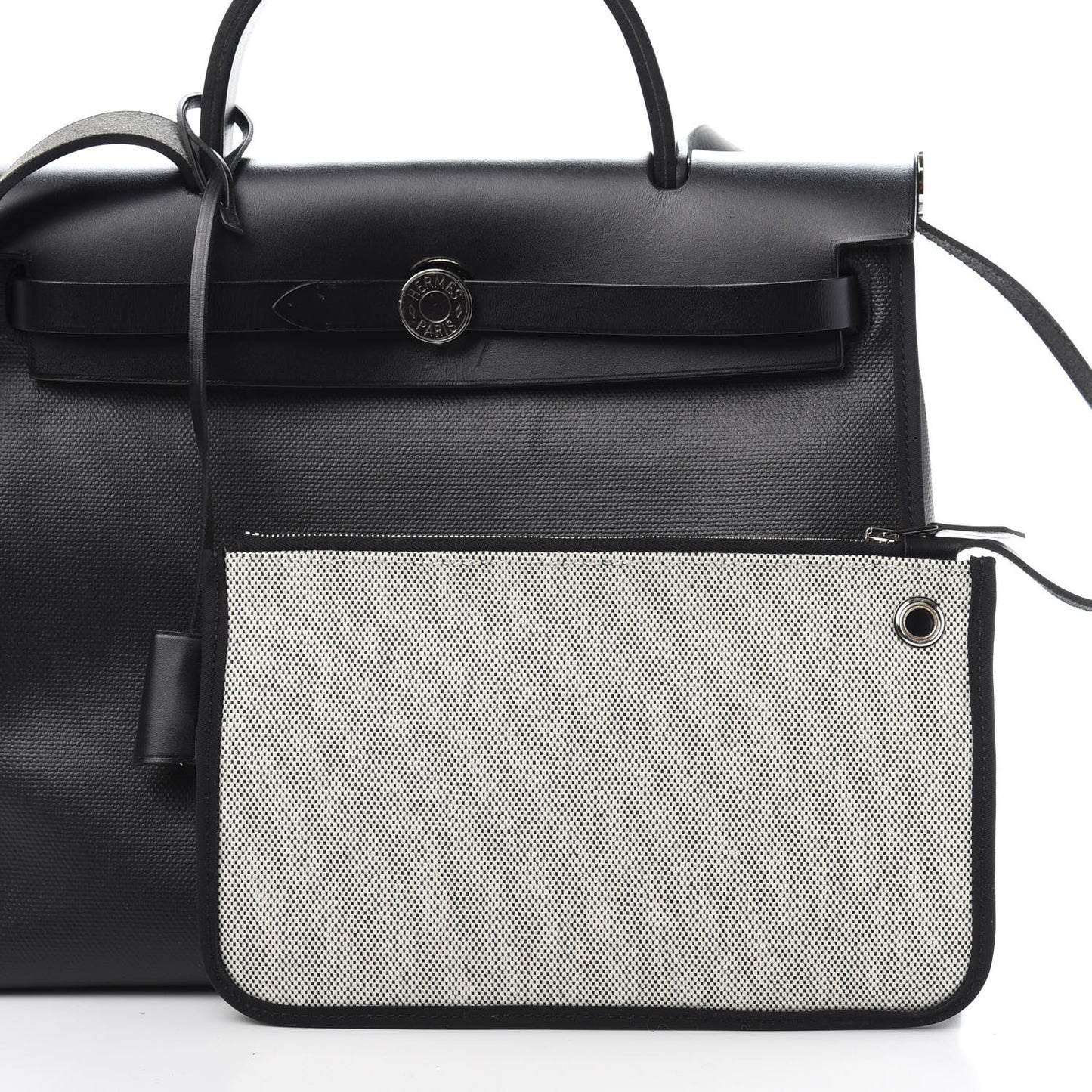 Toile H Berline Vache Hunter Herbag Zip PM 31 Black Ecru