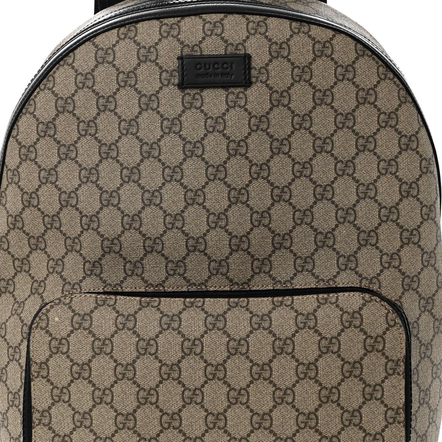 GG Supreme Monogram Medium Backpack Black