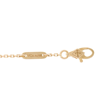 Van Cleef & Arpels 18K Yellow Gold Mother of Pearl Sweet Alhambra Bracelet 3 of 5