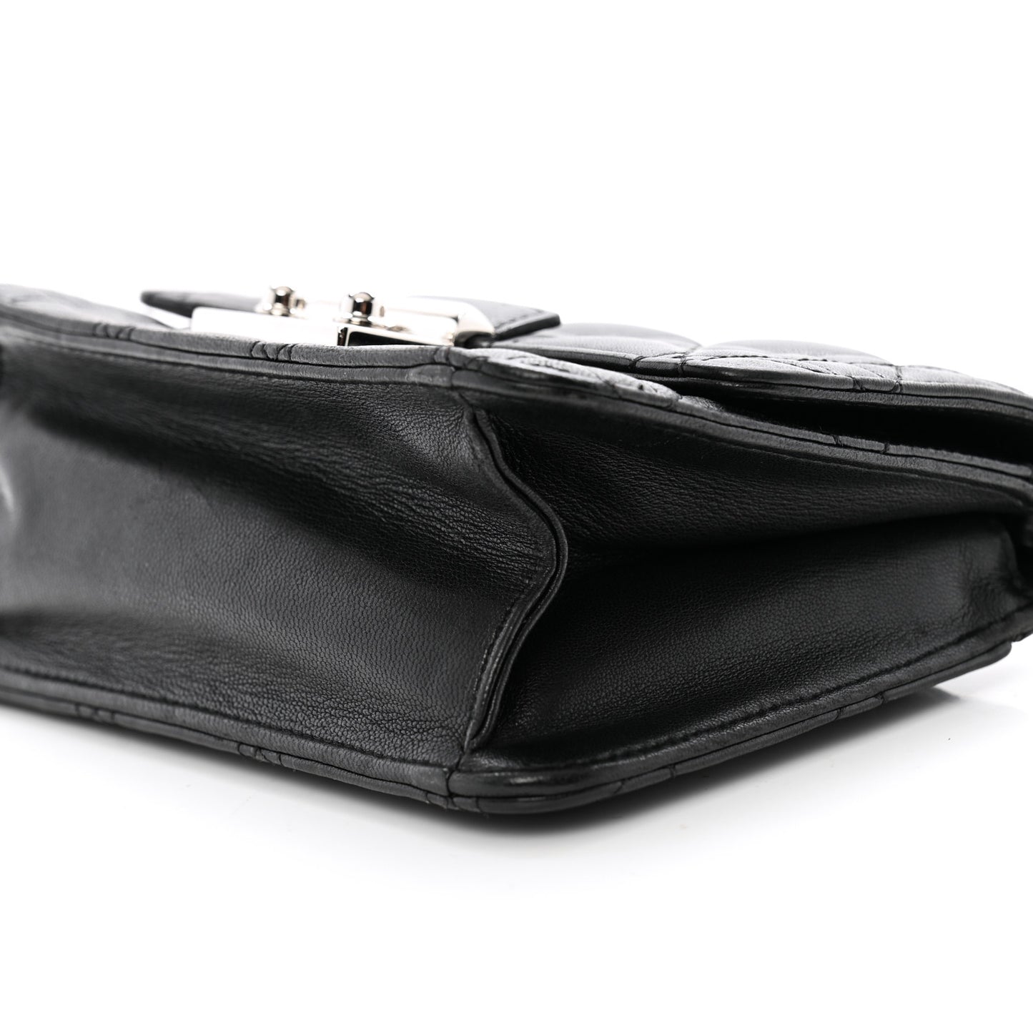 Lambskin Cannage Mini Miss Dior Flap Black