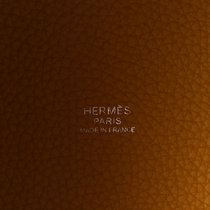 Hermes Taurillon Clemence Picotin Lock 22 MM Jaune Ambre 6 of 10