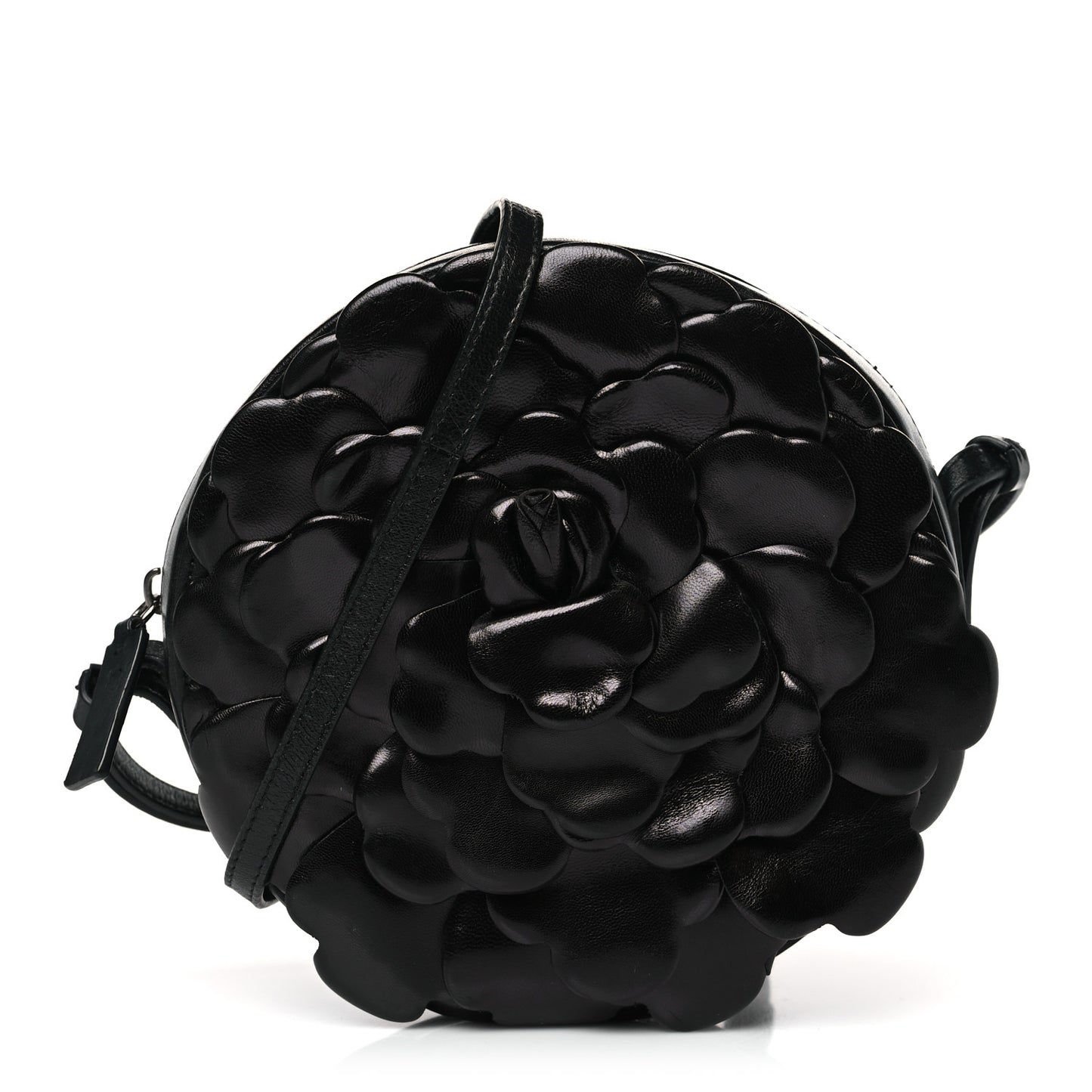 Nappa Atelier 03 Rose Edition Round Crossbody Bag Black