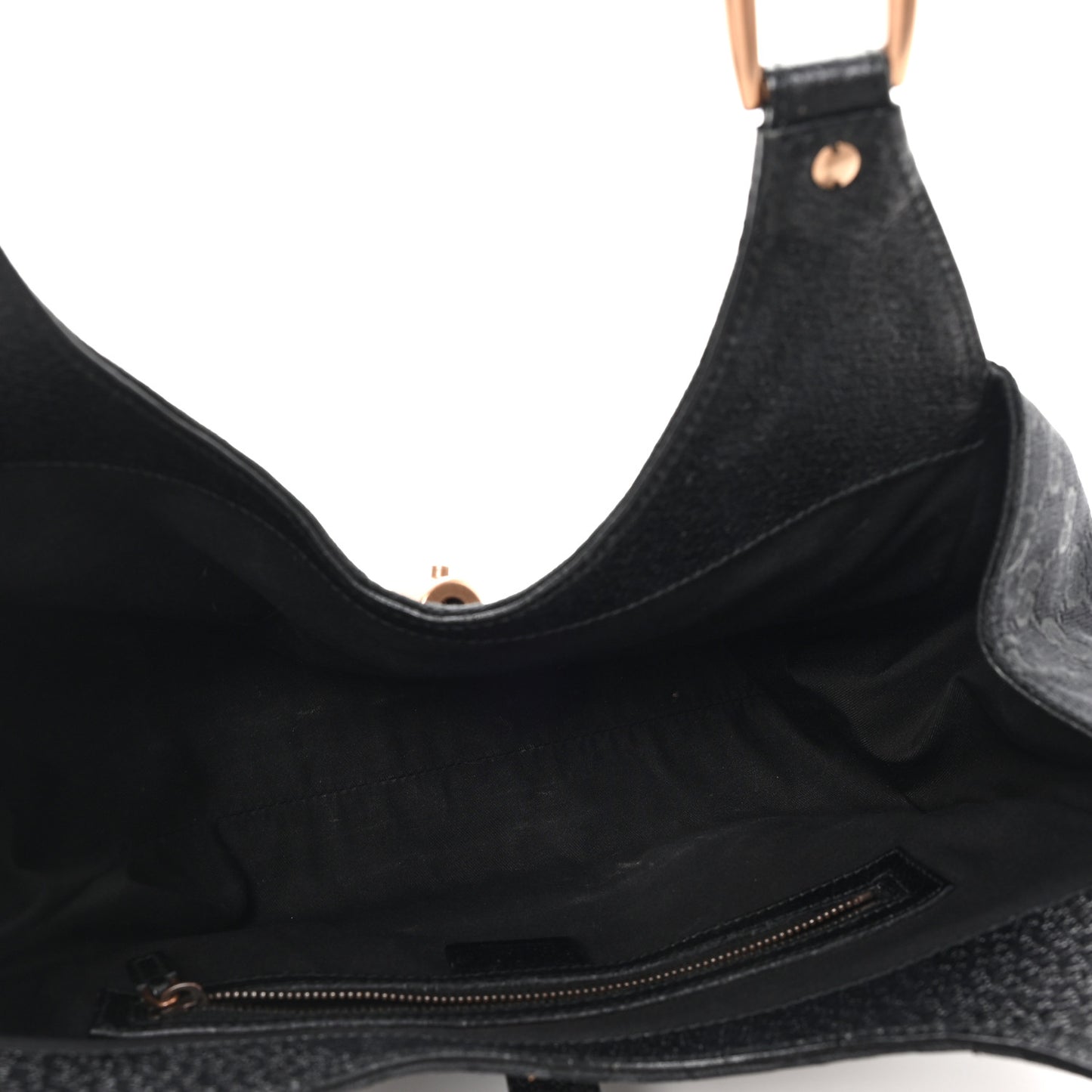 Monogram Calfskin Large Bardot Tote Black
