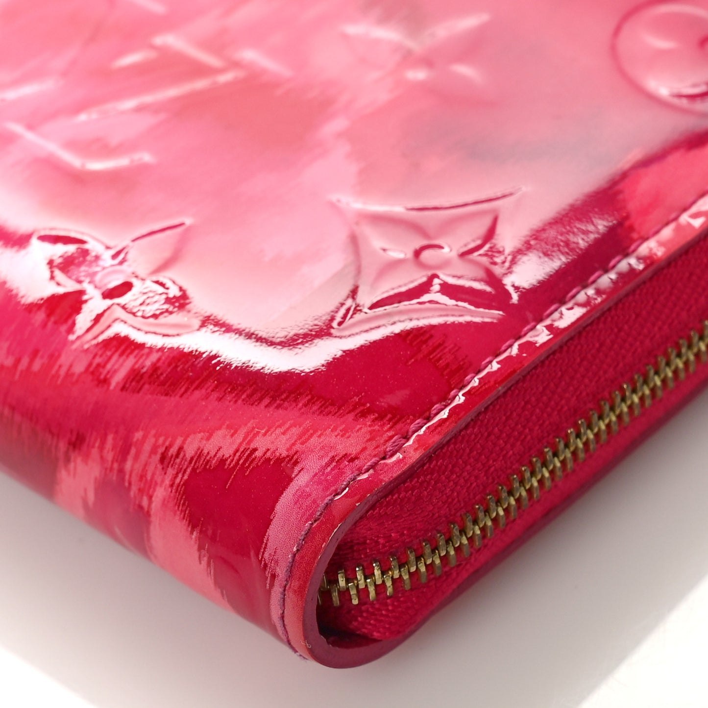 Vernis Ikat Zippy Coin Purse Rose Indien