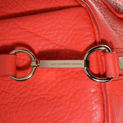 Alexander Wang Pebbled Calfskin Rocco Tangerine with Pale Gold Hardware 8 of 8