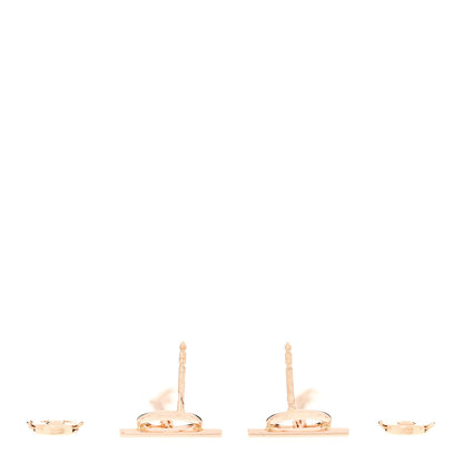 Hermes 18K Rose Gold Echappee Earrings 3 of 4
