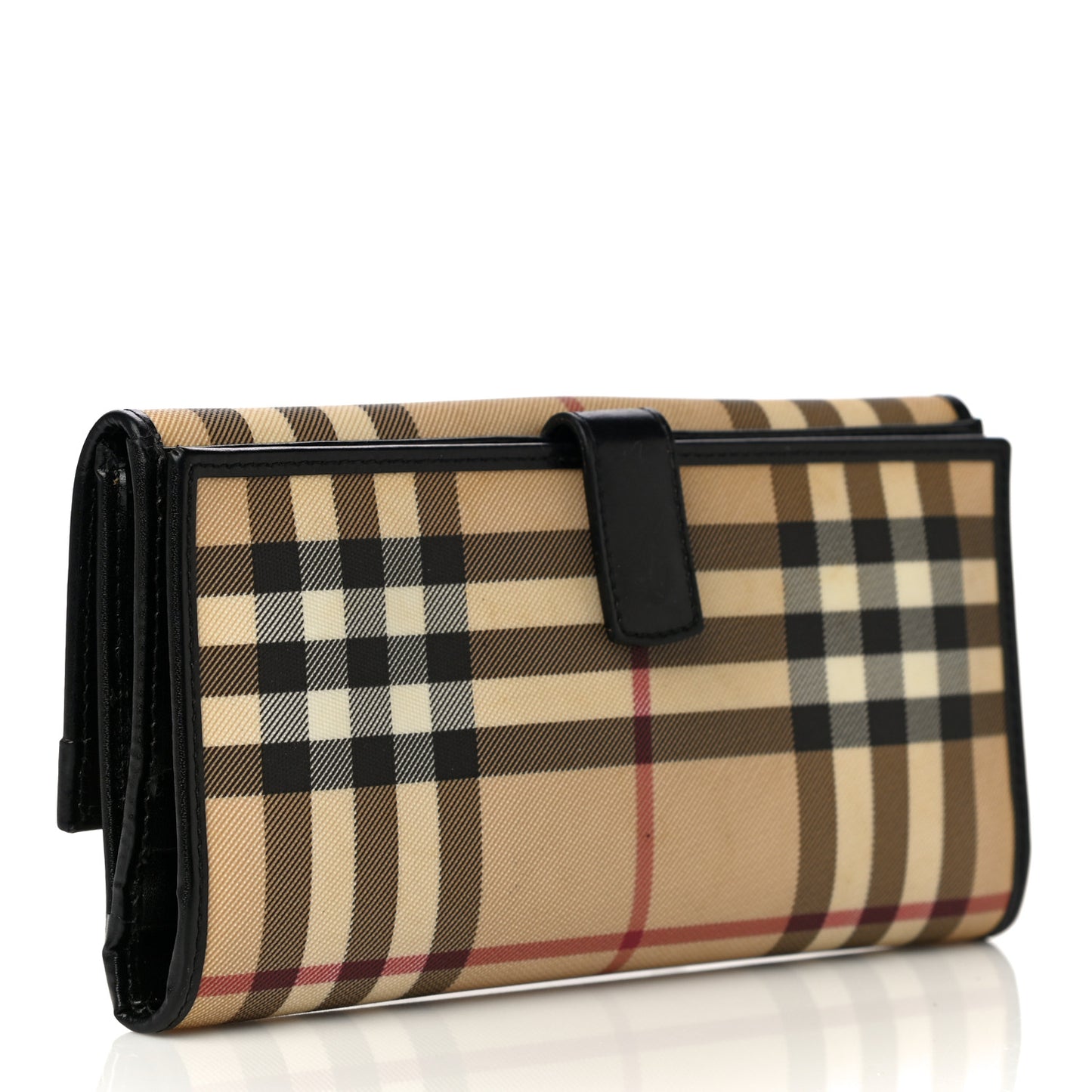 Nova Check Continental Wallet Black