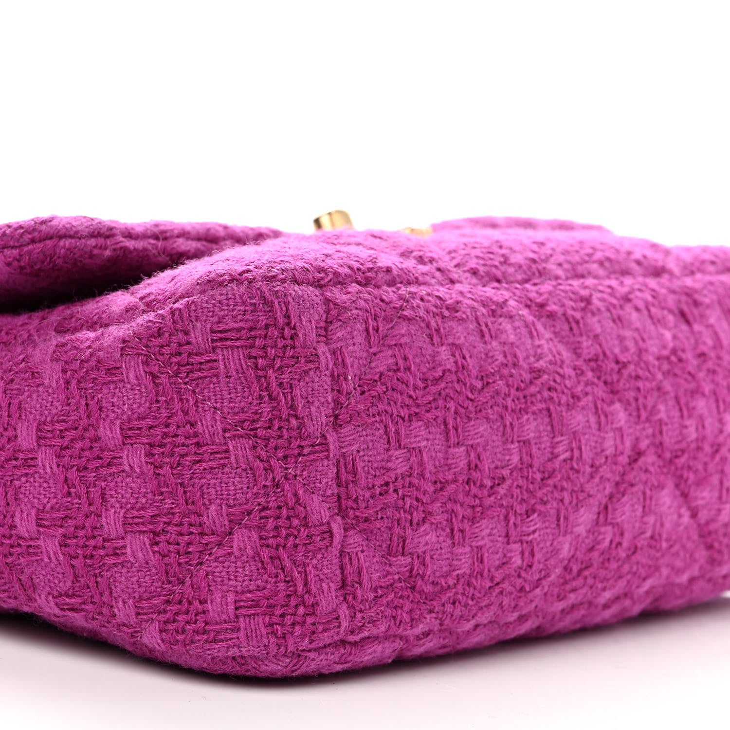 Chanel Tweed Quilted Medium Chanel 19 Flap Magenta 9 of 11