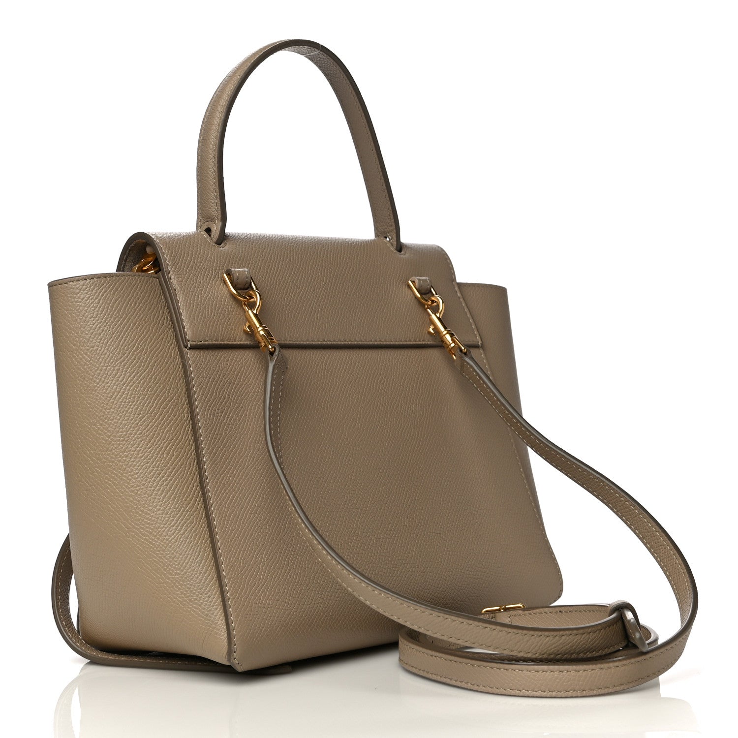 Celine Grained Calfskin Mini Belt Bag Light Taupe 3 of 11
