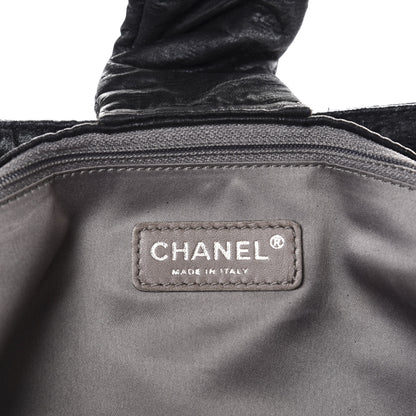 Chanel Crinkled Coated Canvas Le Marais Large Tote Black 12 of 14